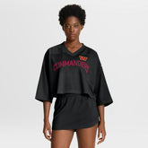 Washington Commanders Women's Primetime Cropped Mesh Dri-FIT Fashion Jersey - Black - Nike