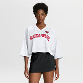 Tampa Bay Buccaneers Women's Primetime Cropped Mesh Dri-FIT Fashion Jersey - White - Nike