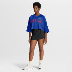 Buffalo Bills Women's Primetime Cropped Mesh Dri-FIT Fashion Jersey - Royal - Nike