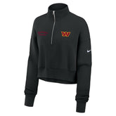 Washington Commanders Women's Primetime Phoenix Half-Zip Sweatshirt - Black - Nike