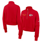 Kansas City Chiefs Women's Primetime Phoenix Half-Zip Sweatshirt - Red - Nike
