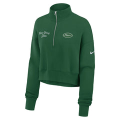 New York Jets Women's Primetime Phoenix Half-Zip Sweatshirt - Green - Nike