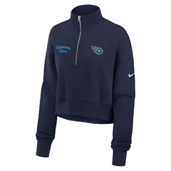 Tennessee Titans Women's Primetime Phoenix Half-Zip Sweatshirt - Navy - Nike