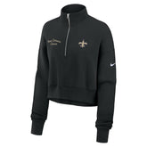 New Orleans Saints Women's Primetime Phoenix Half-Zip Sweatshirt - Black - Nike