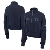 Dallas Cowboys Women's Primetime Phoenix Half-Zip Sweatshirt - Navy - Nike