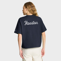 Houston Texans Women's Rewind Pocket Boxy T-Shirt - Navy - Nike