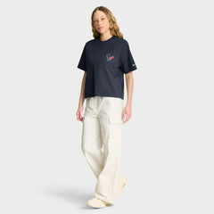 Houston Texans Women's Rewind Pocket Boxy T-Shirt - Navy - Nike
