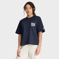 New York Giants Women's Rewind Pocket Boxy T-Shirt - Royal - Nike