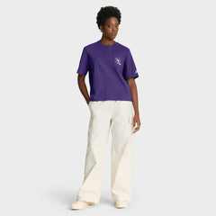 Minnesota Vikings Women's Rewind Pocket Boxy T-Shirt - Purple - Nike