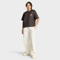 Cleveland Browns Women's Rewind Pocket Boxy T-Shirt - Brown - Nike