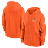 Cleveland Browns Women's Phoenix Rewind Full-Zip Hoodie - Orange - Nike