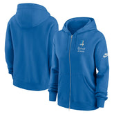 Detroit Lions Women's Phoenix Rewind Full-Zip Hoodie - Blue - Nike