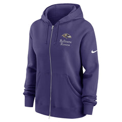 Baltimore Ravens Women's Phoenix Rewind Full-Zip Hoodie - Purple - Nike