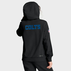 Indianapolis Colts Women's Alternate Logo Sideline Standard Issue Dri-FIT Hoodie - Black - Nike