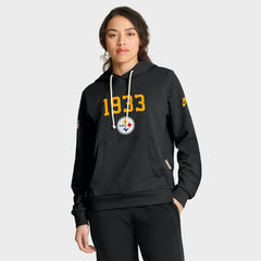 Pittsburgh Steelers Women's 1933 Sideline Standard Issue Dri-FIT Hoodie - Black - Nike