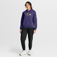Baltimore Ravens Women's Club Fleece Hoodie - Purple - Nike