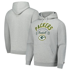 Green Bay Packers Starter Pullover Hoodie - Heather Gray - NFL