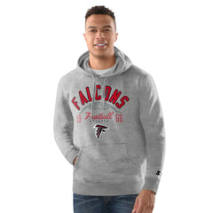 Atlanta Falcons Starter Pullover Hoodie - Heather Gray - NFL