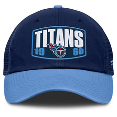 Tennessee Titans Franchise Trucker Adjustable Hat - Navy/Light Blue - Fanatics