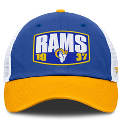 Los Angeles Rams Franchise Trucker Adjustable Hat - Royal/Gold - Fanatics