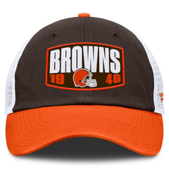 Cleveland Browns Franchise Trucker Adjustable Hat - Brown/Orange - Fanatics