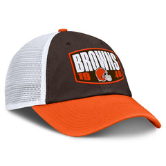 Cleveland Browns Franchise Trucker Adjustable Hat - Brown/Orange - Fanatics