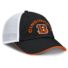 Cincinnati Bengals Reverse Trucker Adjustable Hat - Black/White - Fanatics