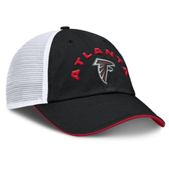 Atlanta Falcons Reverse Trucker Adjustable Hat - Black/White - Fanatics
