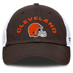 Cleveland Browns Reverse Trucker Adjustable Hat - Brown/White - Fanatics