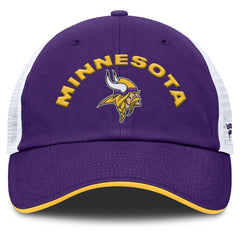 Minnesota Vikings Reverse Trucker Adjustable Hat - Purple/White - Fanatics