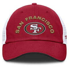 San Francisco 49ers Reverse Trucker Adjustable Hat - Scarlet/White - Fanatics