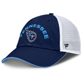 Tennessee Titans Reverse Trucker Adjustable Hat - Navy/White - Fanatics