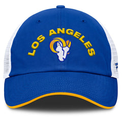Los Angeles Rams Reverse Trucker Adjustable Hat - Royal/White - Fanatics