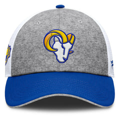 Los Angeles Rams Option Trucker Adjustable Hat - Gray/Royal - Fanatics