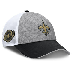 New Orleans Saints Option Trucker Adjustable Hat - Gray/Black - Fanatics