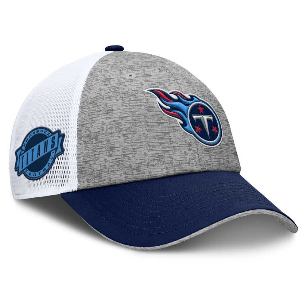 Tennessee Titans Option Trucker Adjustable Hat - Gray/Navy - Fanatics