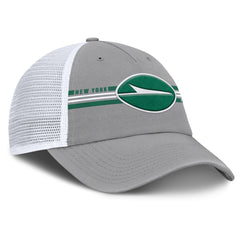 New York Jets Singleback Trucker Adjustable Hat - Gray - Fanatics