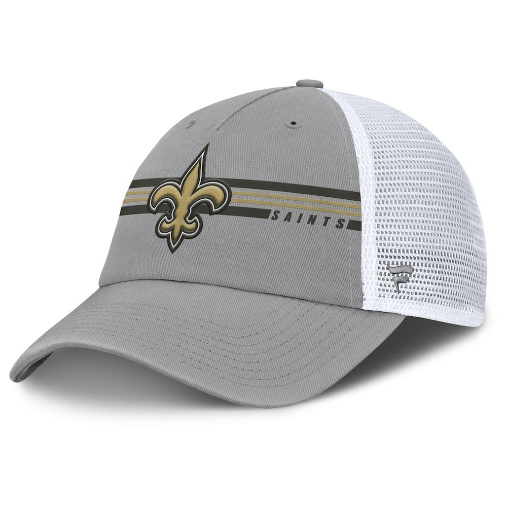 New Orleans Saints Singleback Trucker Adjustable Hat - Gray - Fanatics