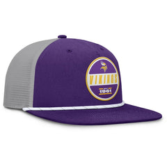 Minnesota Vikings Edge Rush Trucker Adjustable Hat - Purple/Gray - Fanatics