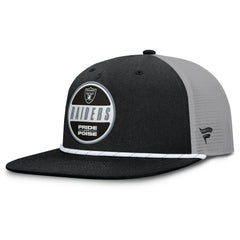 Las Vegas Raiders Edge Rush Trucker Adjustable Hat - Black/Gray - Fanatics