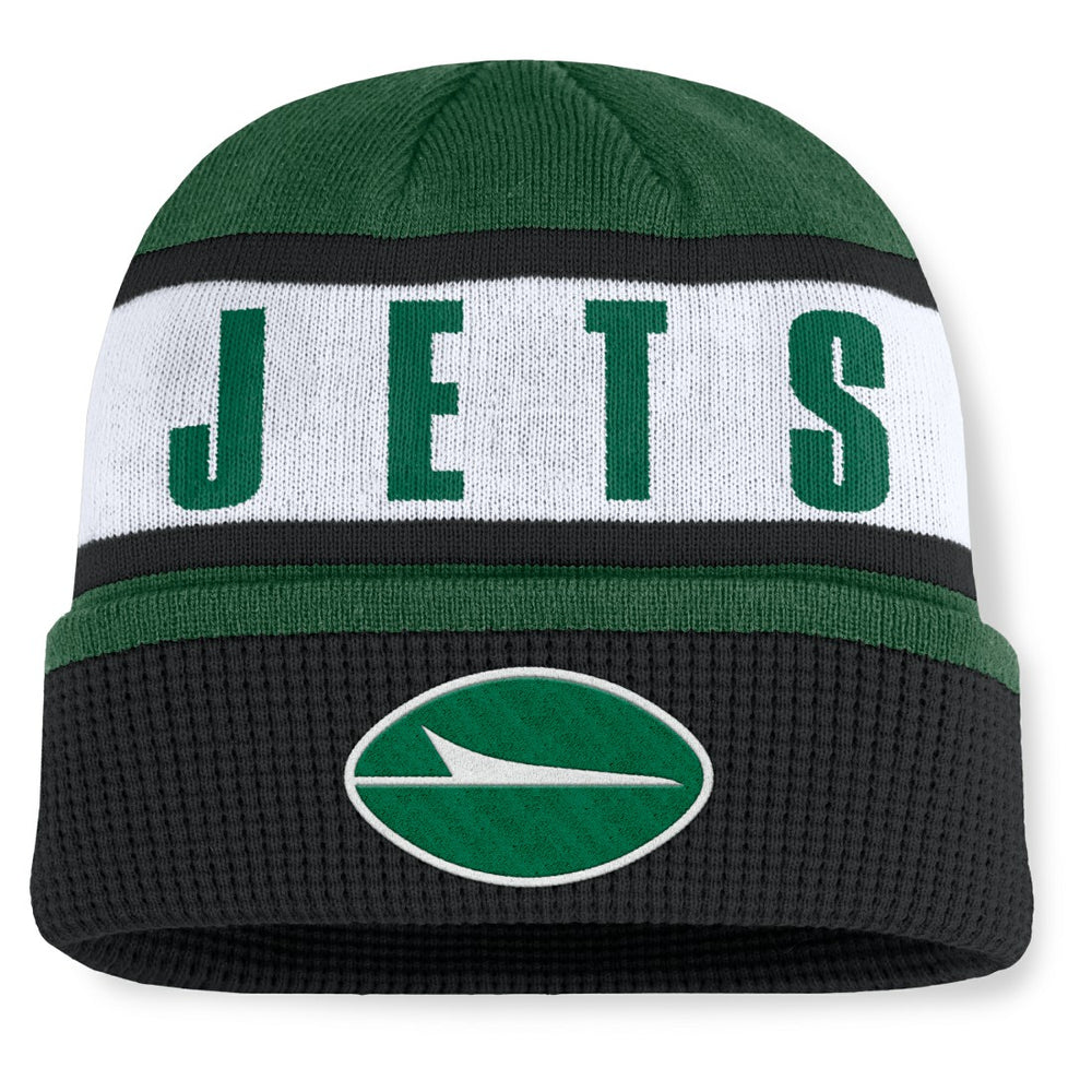 New York Jets Oskie Cuffed Knit Hat - Green/Black - Fanatics