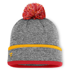 Kansas City Chiefs Motion Cuffed Knit Hat with Pom - Heather Gray - Fanatics