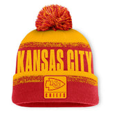 Kansas City Chiefs Play Action Cuffed Knit Hat with Pom - Red/Gold - Fanatics