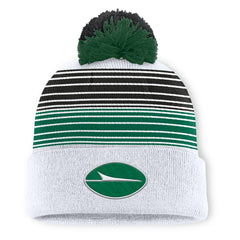 New York Jets Ghost Cuffed Knit Hat with Pom - White - Fanatics