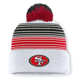 San Francisco 49ers Ghost Cuffed Knit Hat with Pom - White - Fanatics