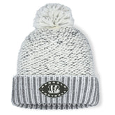 Cincinnati Bengals Women's Pro Set Cuffed Knit Hat with Pom - Heather Gray - Fanatics
