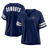 Dallas Cowboys Women's Redzone Curl Route T-Shirt - Navy - Fanatics
