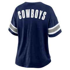 Dallas Cowboys Women's Redzone Curl Route T-Shirt - Navy - Fanatics