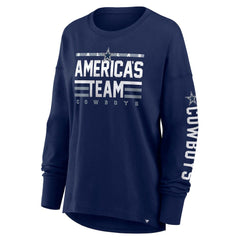 Dallas Cowboys Women's Hometown Legacy Long Sleeve T-Shirt - Navy - Fanatics