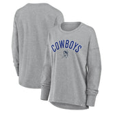Dallas Cowboys Women's Hometown Legacy Long Sleeve T-Shirt - Heather Gray - Fanatics